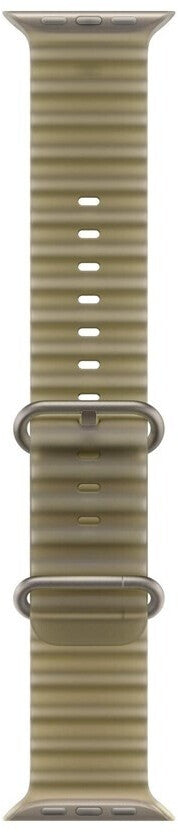 Apple Watch Armband Ocean 49 mm Seegrasgrün Titan Natur MK7M4ZM/A