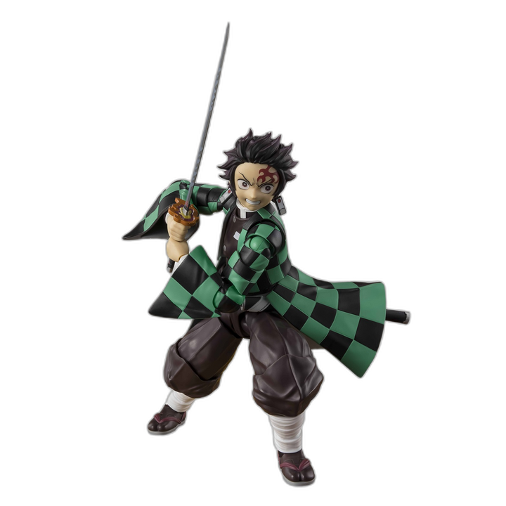 BANDAI SPIRITS S.H.Figuarts Tanjiro Kamado – PVC, 17cm, Display-Base