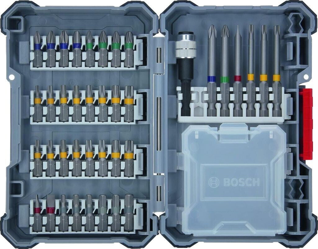 Bosch Professional 40-tlgs. Bohrer Bit Set (Pick and Click, extra harte Schrauber Bits, mit Universalhalter)