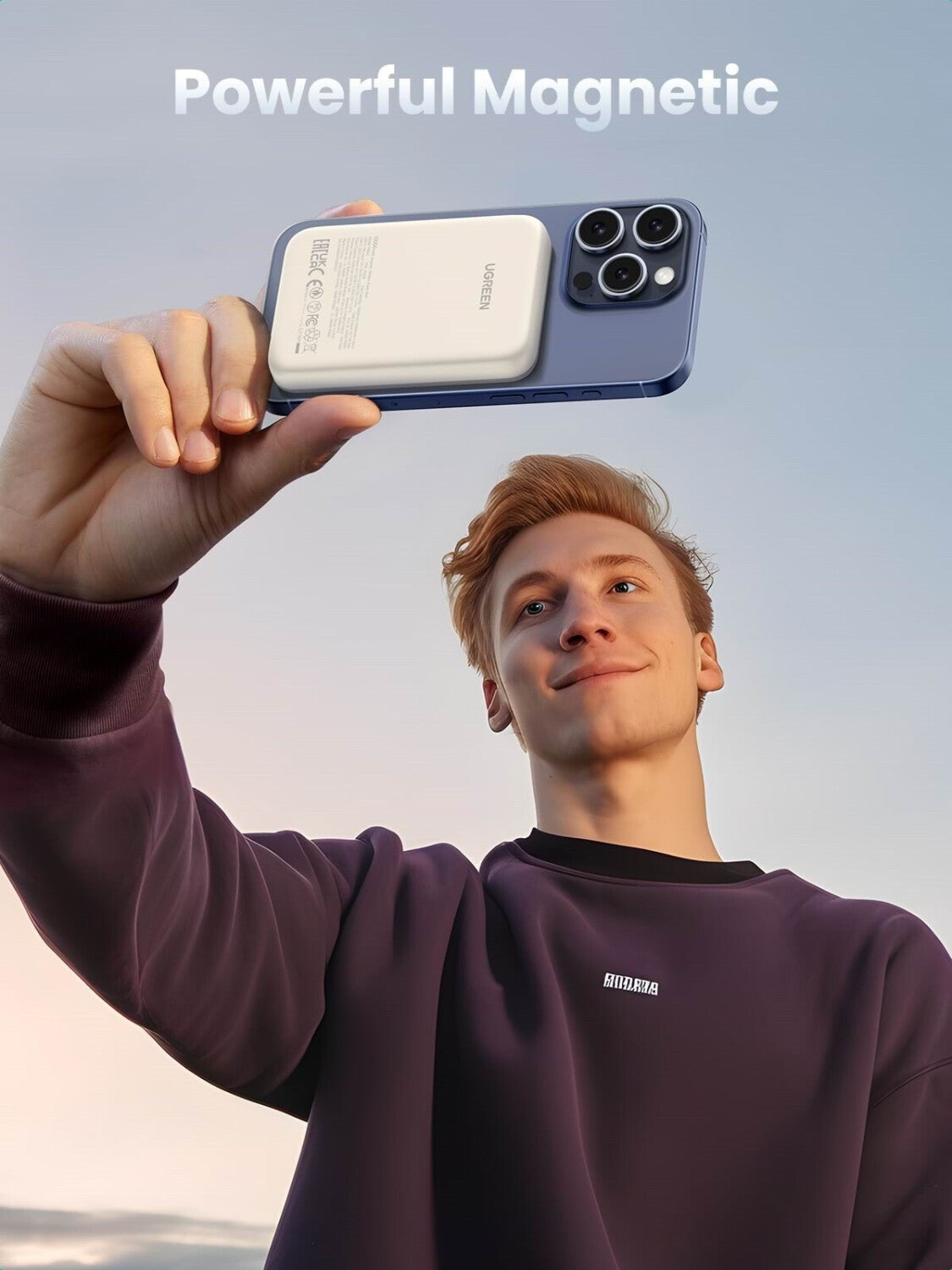 UGREEN Powerbank mit MagSafe 10000mAh Mini Wireless 20W weiß