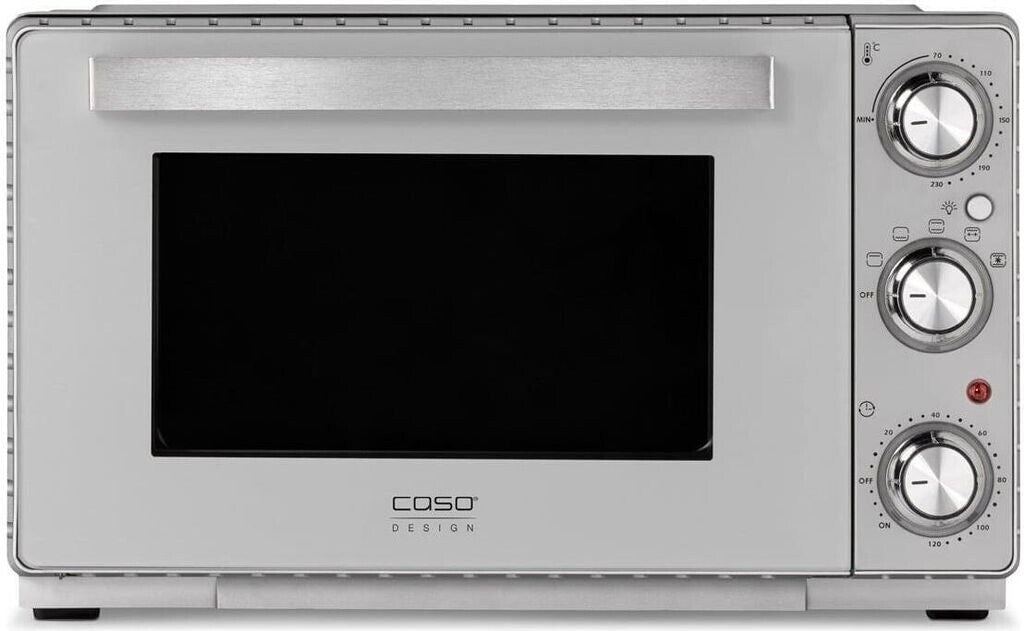 Caso 2977 TO 26 SilverStyle Mini-Backofen 1500W stufenlose Regulierung Umluft