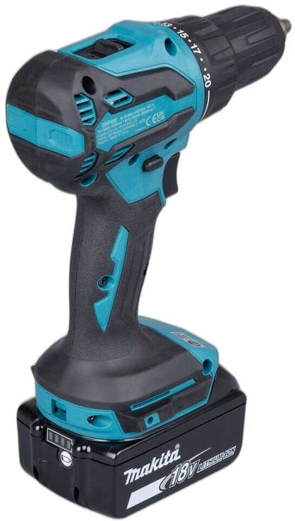 Makita Akku Schlagbohrschrauber DHP490RFX3 18 V 2x 3Ah Akku Ladegerät Zubehör