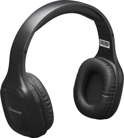 Denver BTC-412 kabellose Bluetooth Kopfhörer-Set schwarz