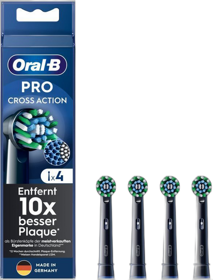 Braun Oral-B CrossAction Aufsteckbürsten, 4 Stück