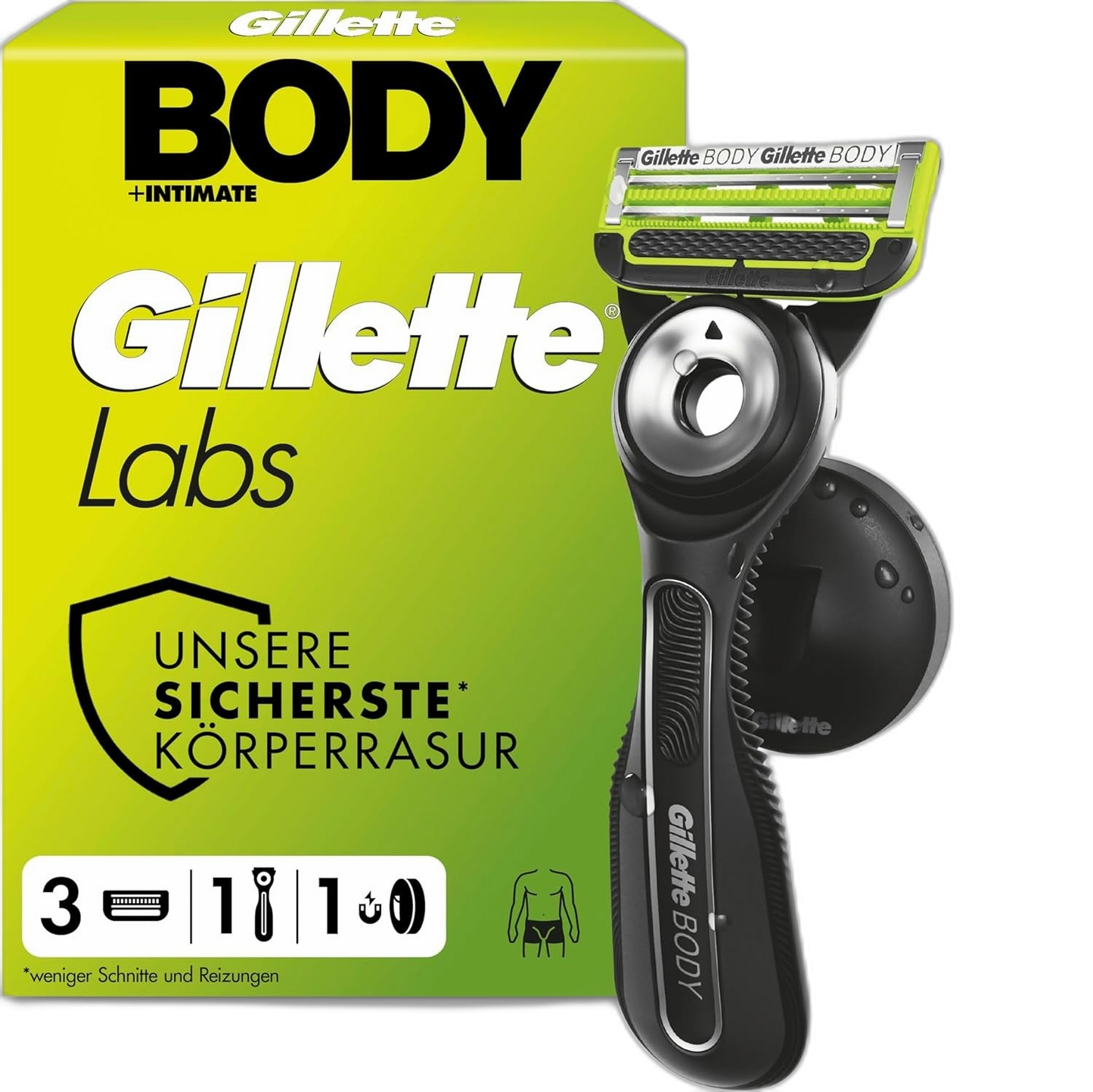 GilletteLabs Rasierer mit 3-Fach Schutz und 2D-FlexDisc