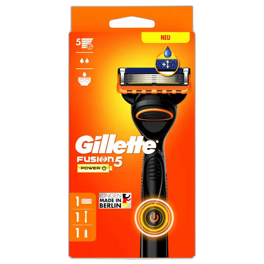 Gillette Fusion5 Power Rasierer mit 5 Klingen und Vibrationsmodus
