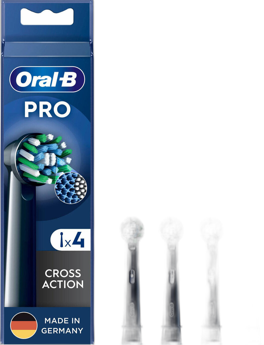 Oral-B CrossAction Aufsteckbürsten 4 Stück, CleanMaximiser