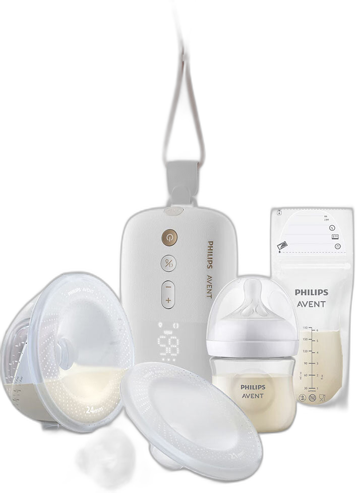 Philips AVENT Milchpumpe, freihändig und wiederaufladbar