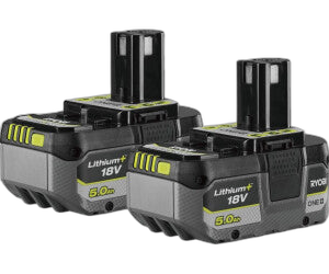 RYOBI - 18 Volt ONE+ 5,0 Ah Lithium-Ionen-Akku - kompatibel mit allen 18 V ONE+ Werkzeugen und 100 % abwärtskompatibel - hohe Haltbarkeit und Leistung - RB1850X