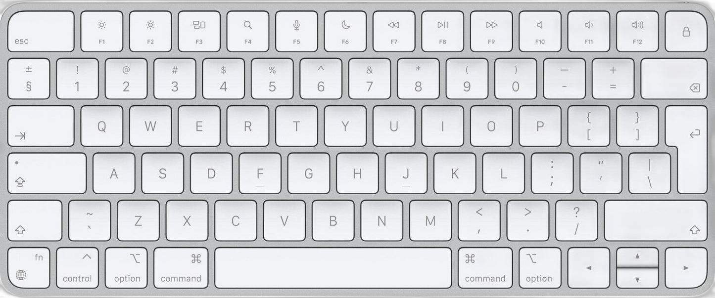 OnlyFindz Magic Keyboard mit USB-C und Bluetooth, DE Layout