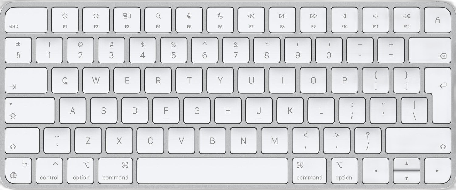 OnlyFindz Magic Keyboard mit USB-C und Bluetooth, DE Layout