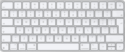 OnlyFindz Magic Keyboard mit USB-C und Bluetooth, DE Layout