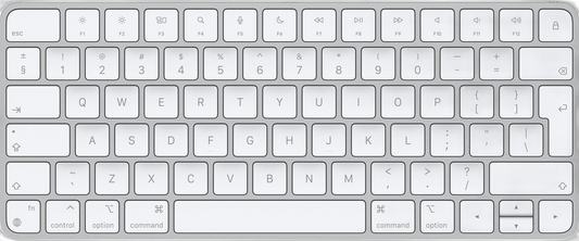 OnlyFindz Magic Keyboard mit USB-C und Bluetooth, DE Layout