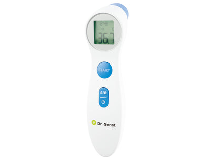 Dr. Senst Fieber-Thermometer, 2in1, mit Infrarot-Sensor für die Stirn