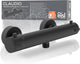 EISL Claudio Thermostat-Duscharmatur Schwarz matt