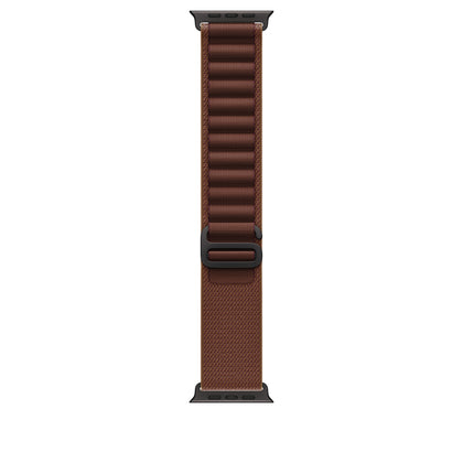 Apple, Alpine Loop 49 mm Large, Titan Schwarz, Smartwatch-Armband, Burgunder