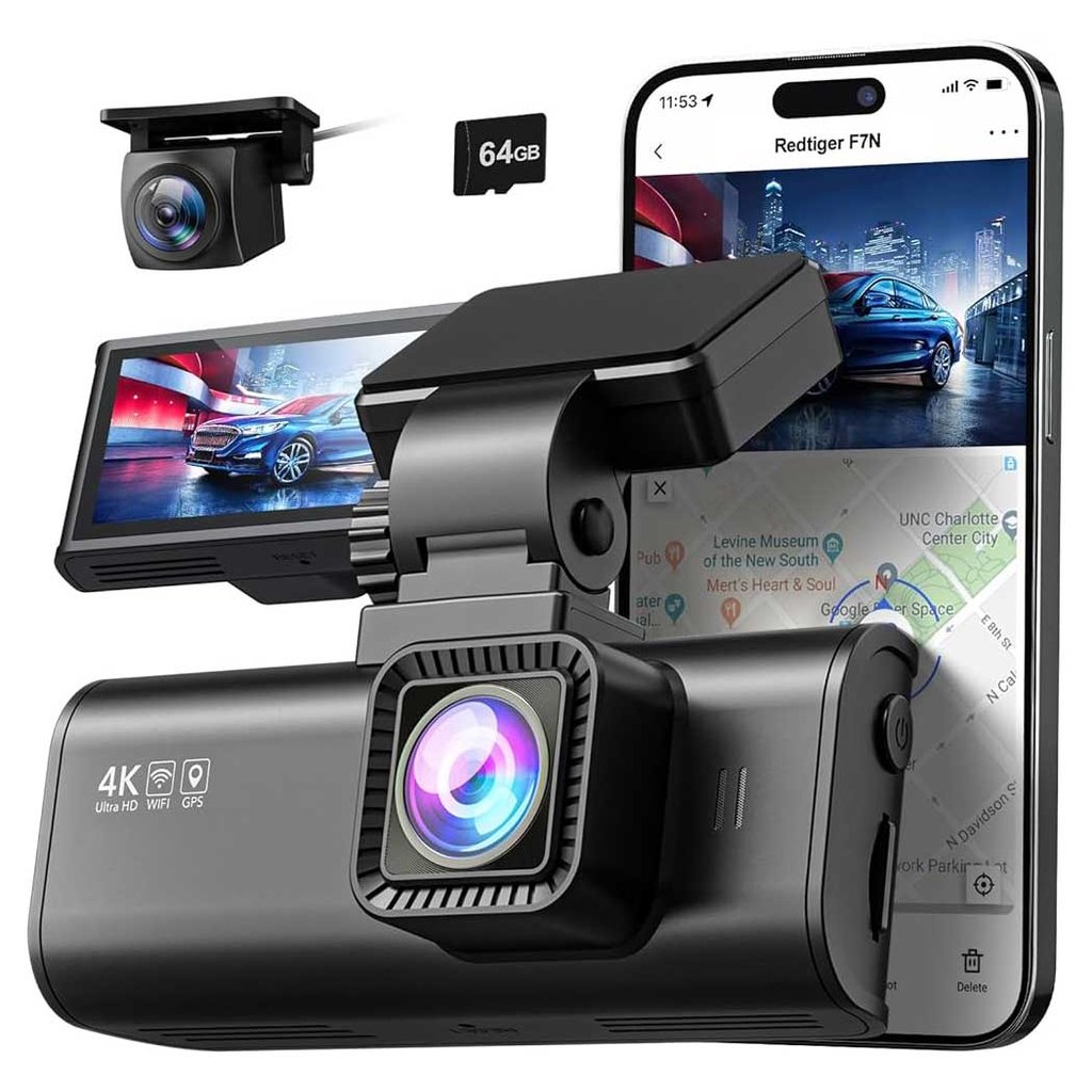 REDTIGER F7NP 4K Dash Cam Front Rear, STARVIS 2