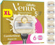 Gillette Venus ComfortGlow Rasierklingen Damen, 6 Stück, Grau