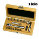 Felo Mini-Ratsche XS Set 1/4" mit Aufsätzen und Bits (FL05771866)