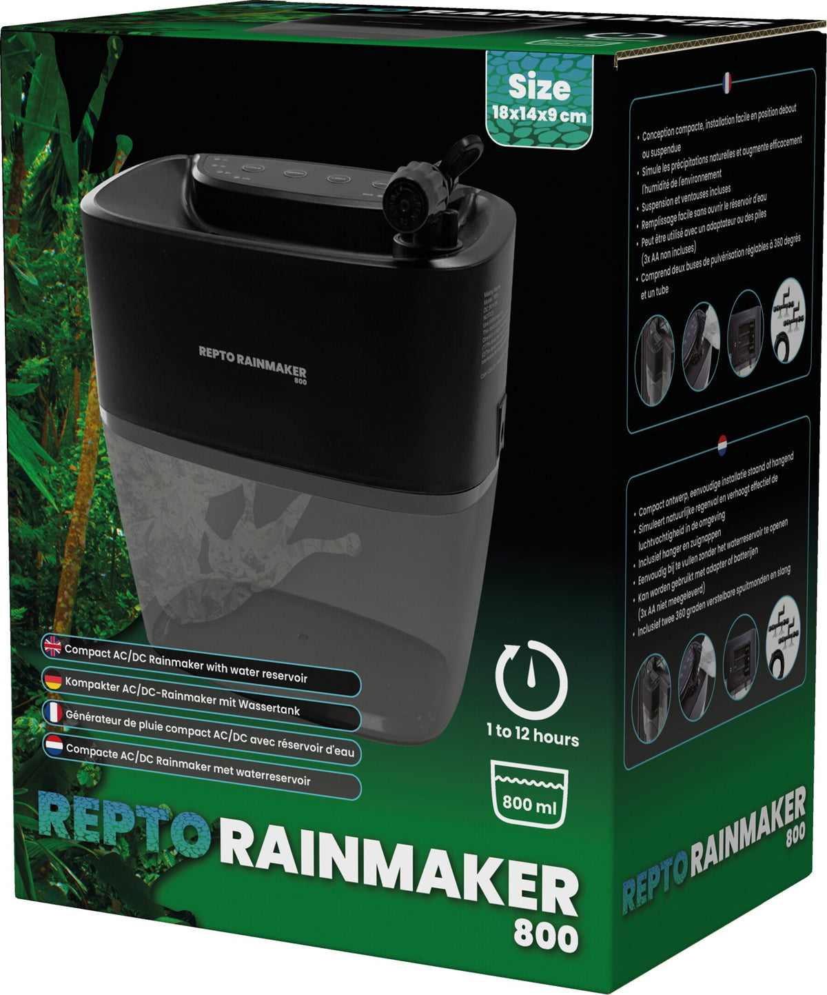 Repto Wassersprüher Rainmaker 800 automatisches Beregnungssystem für Terrarien